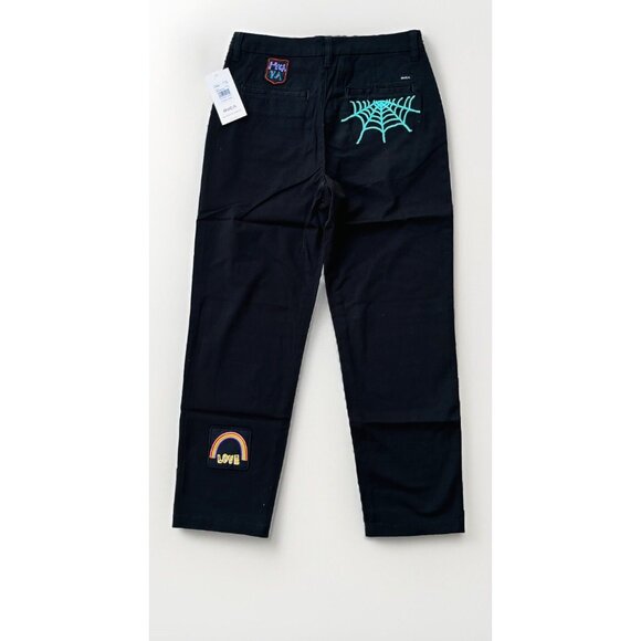 RVCA Women Mark Oblow Embroidered Pant Size 29 TUB AVJNP00201 - Picture 12 of 12